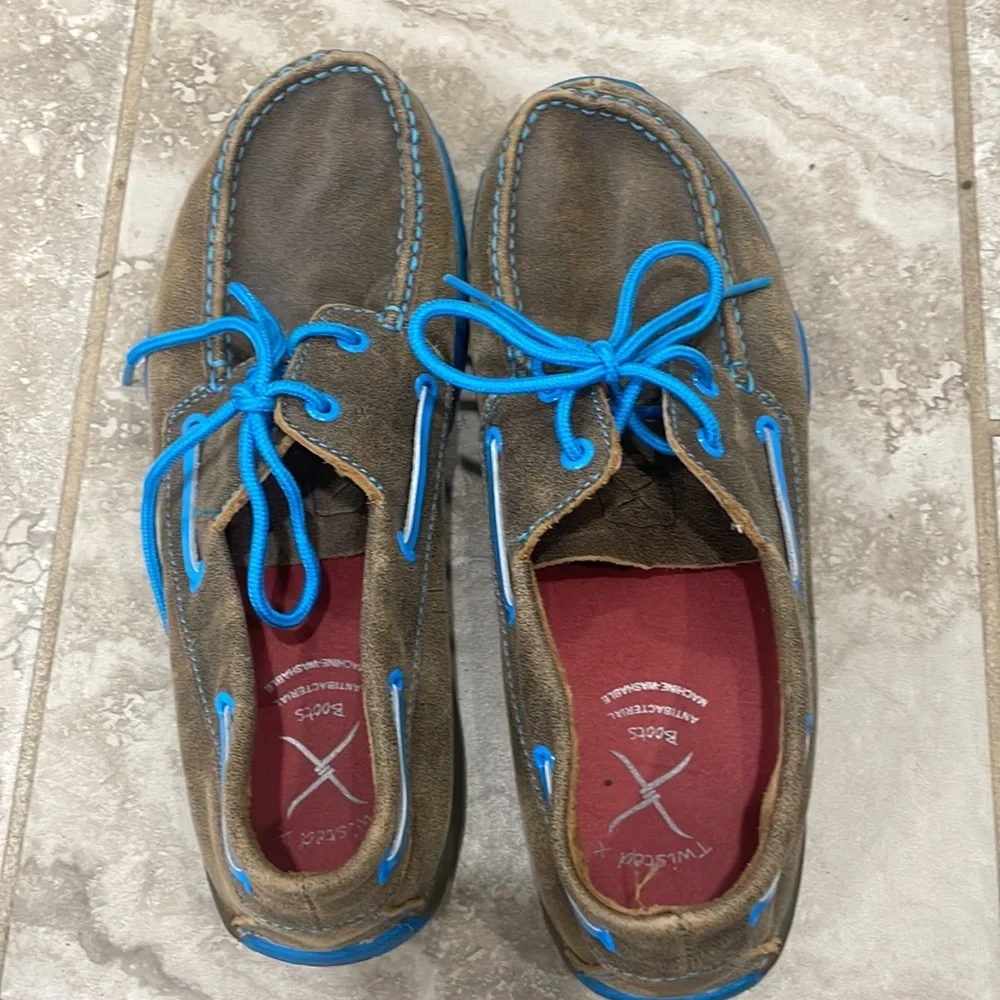 Twisted X Men’s Boat‎ Shoe Driving Moc Sz 9